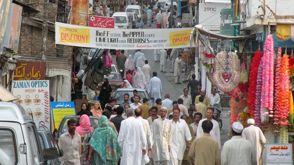 A market in Abbottabad