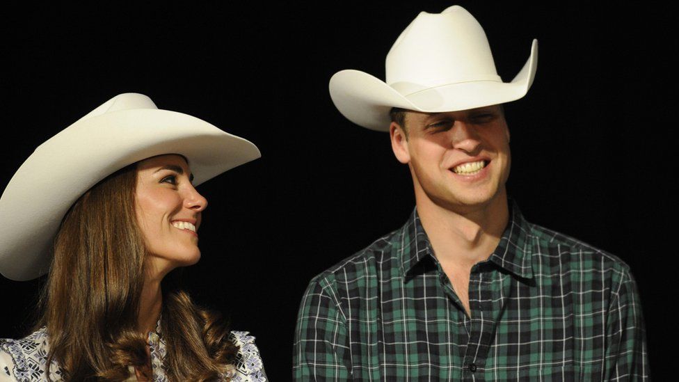 Prince William and Kate at the the Calgary Stampede in Calgary, Alberta
