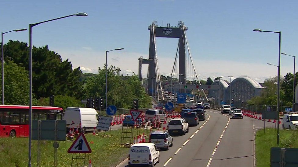 Saltash Businesses Facing Nightmare From Tamar Bridge Work Bbc News Saltash Businesses Facing Nightmare From Tamar Bridge Work Bbc News