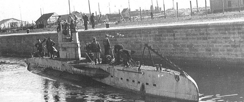 File pic of German UB-II class submarine from World War One