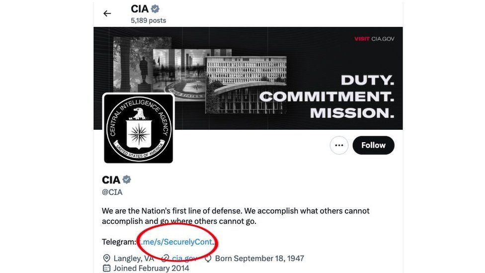 CIA Twitter page hijack