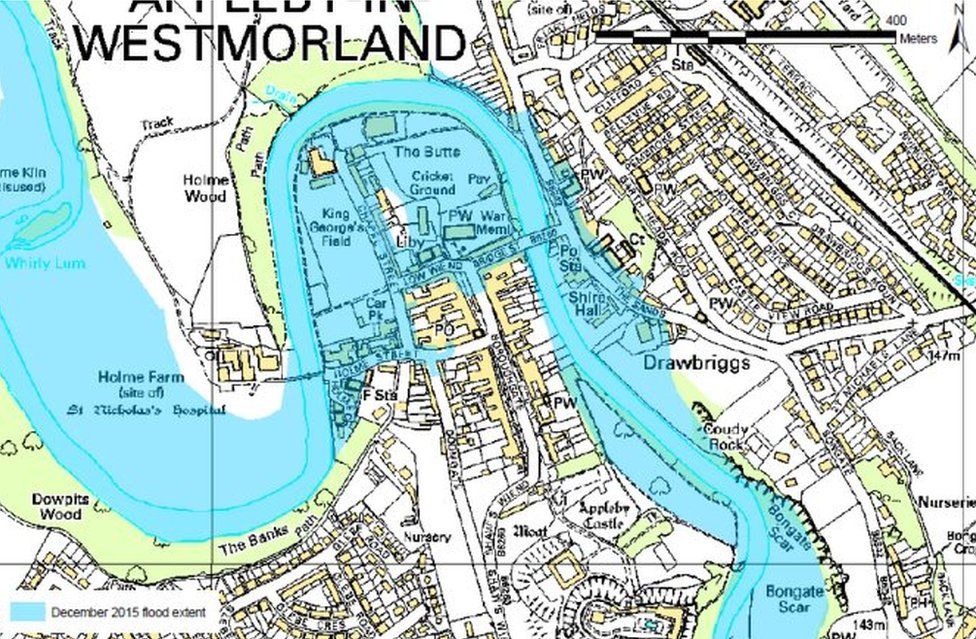 Map of flooding in 2015