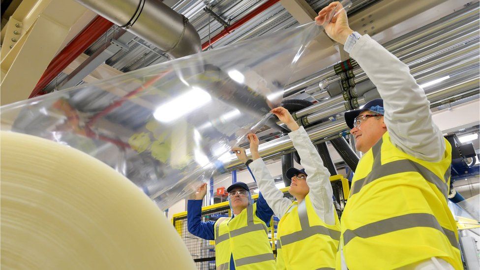 Plastic banknote production line opened in Wigton BBC News