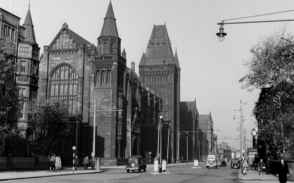 Manchester University's Oxford Road front