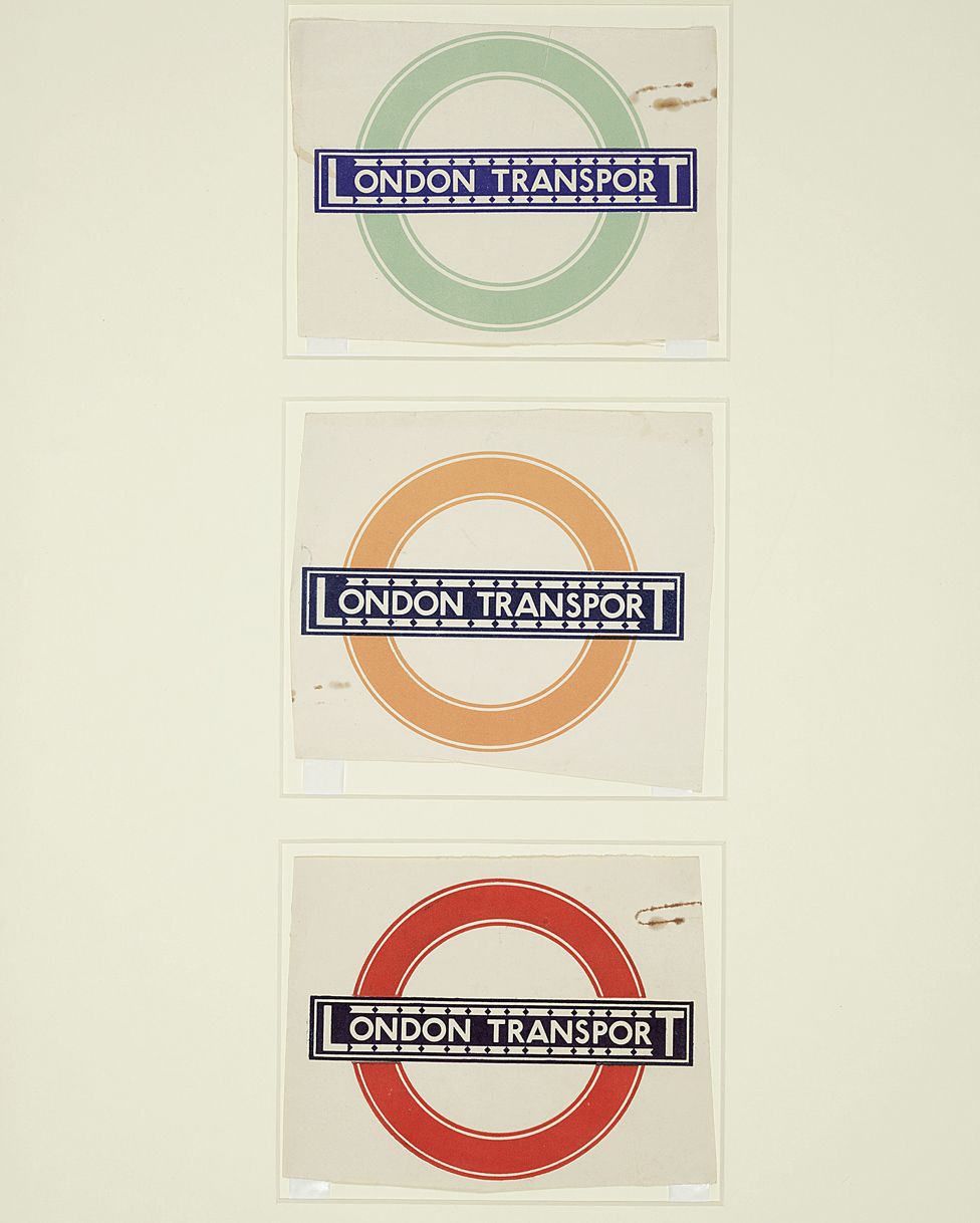 Johnston's Bull's Eye design for the London underground