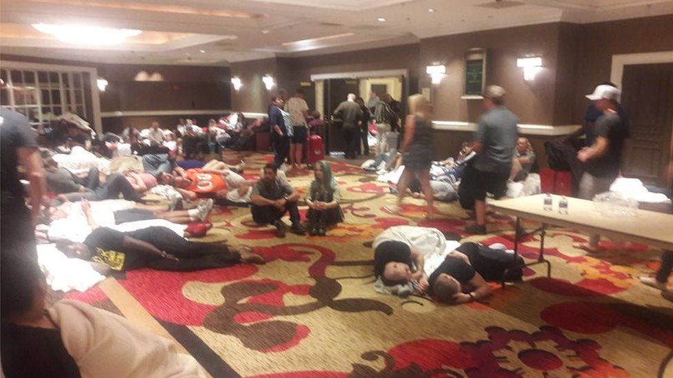 People sleeping on the floor