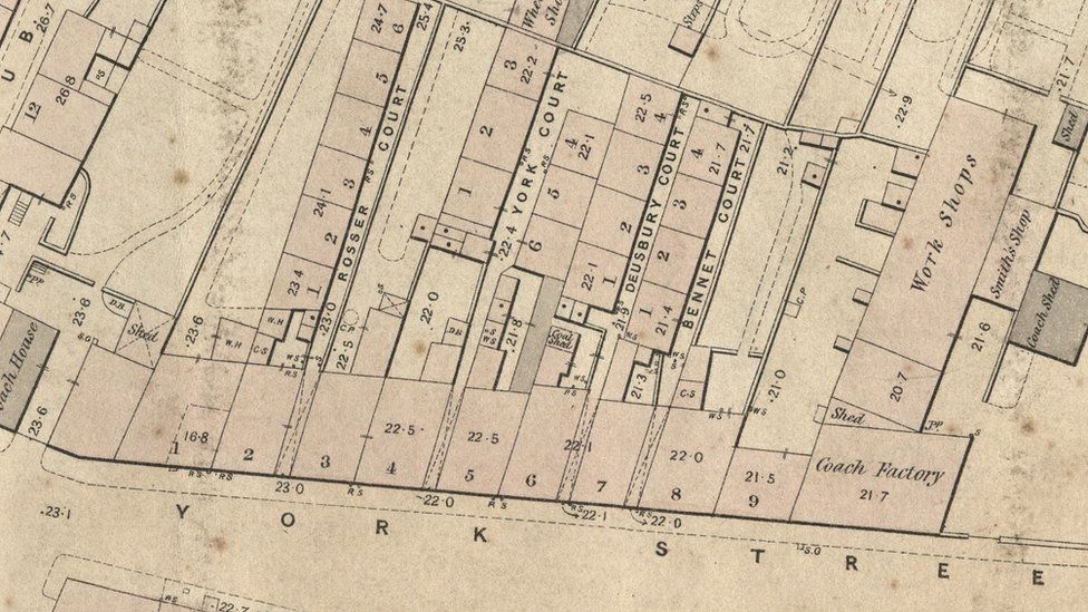 A Victorian street map of Swansea