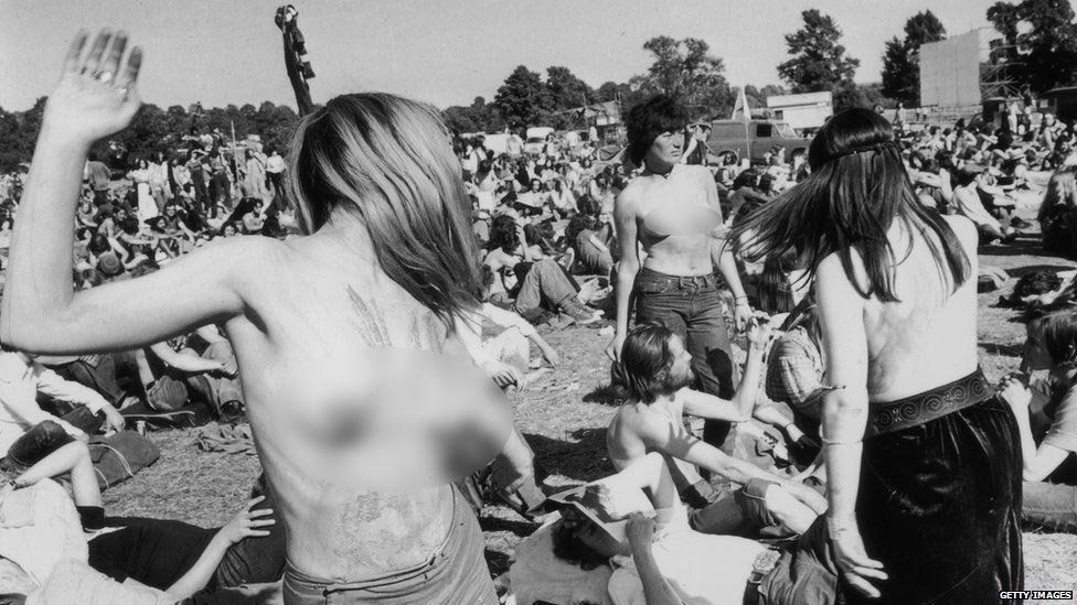 Glasto scene for the 1970s