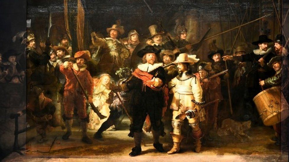 Rembrandt's reconstructed masterpiece is now back on display at Amsterdam's Rijksmuseum. Photo: 23 June 2021