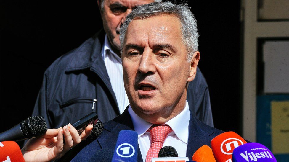 Montenegro's Prime Minister and leader of Democratic Party of Socialists Milo Djukanovic, 16 Oct 16