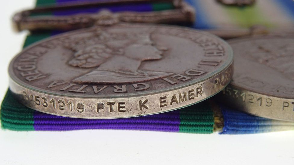 The outer ring of the medals