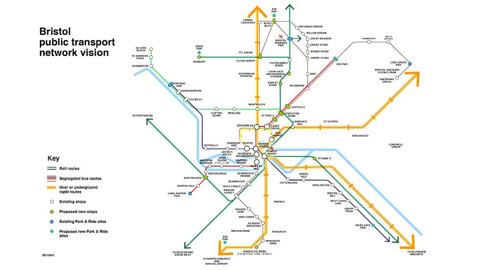 Bristol's tube network plan