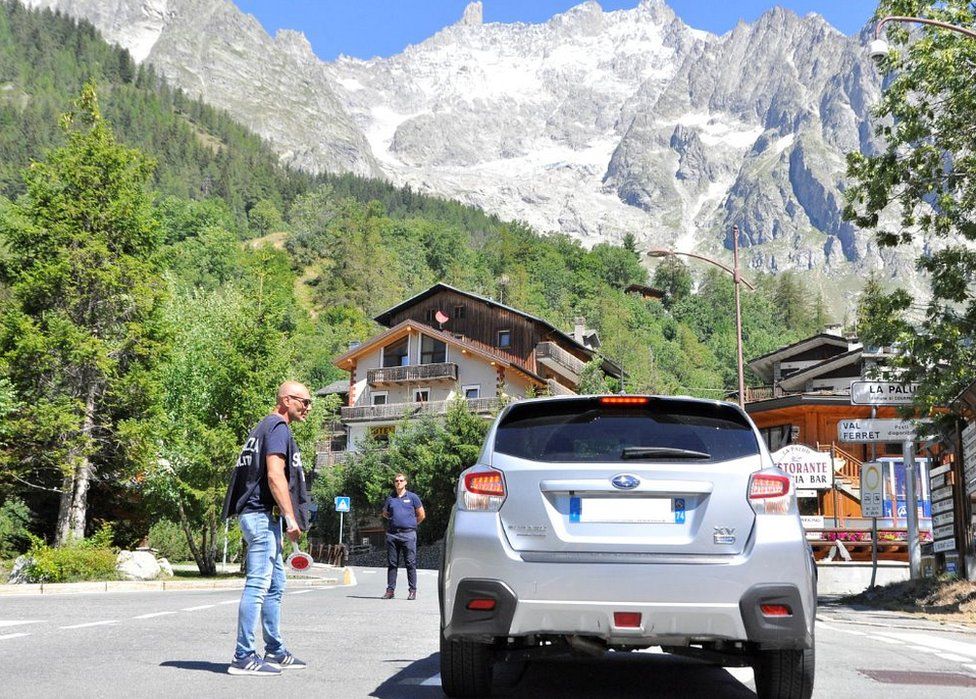 Mont Blanc Glacier Collapse Risk Forces Italy Alps Evacuation Bbc News