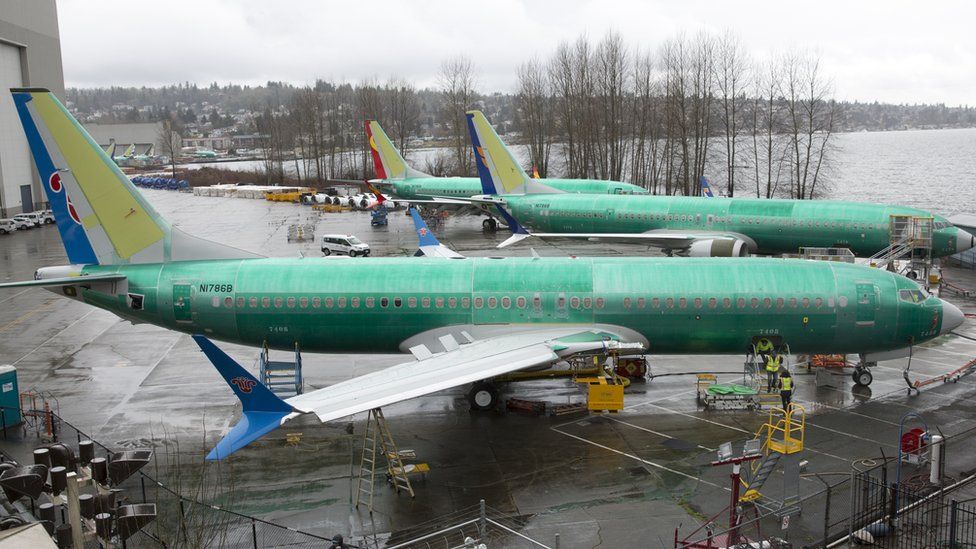 A Boeing 737 MAX 8 for China Southern Airlines pictured at the Boeing Renton Factory in Washington in 2019
