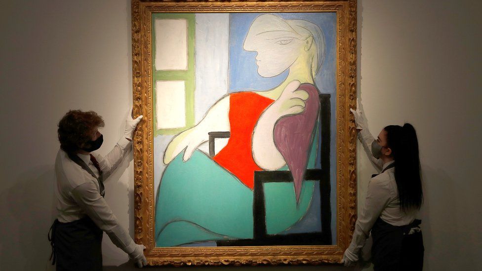 Femme Assise Pres d"Une Fenetre (Marie-Therese) by Pablo Picasso at Christie's gallery