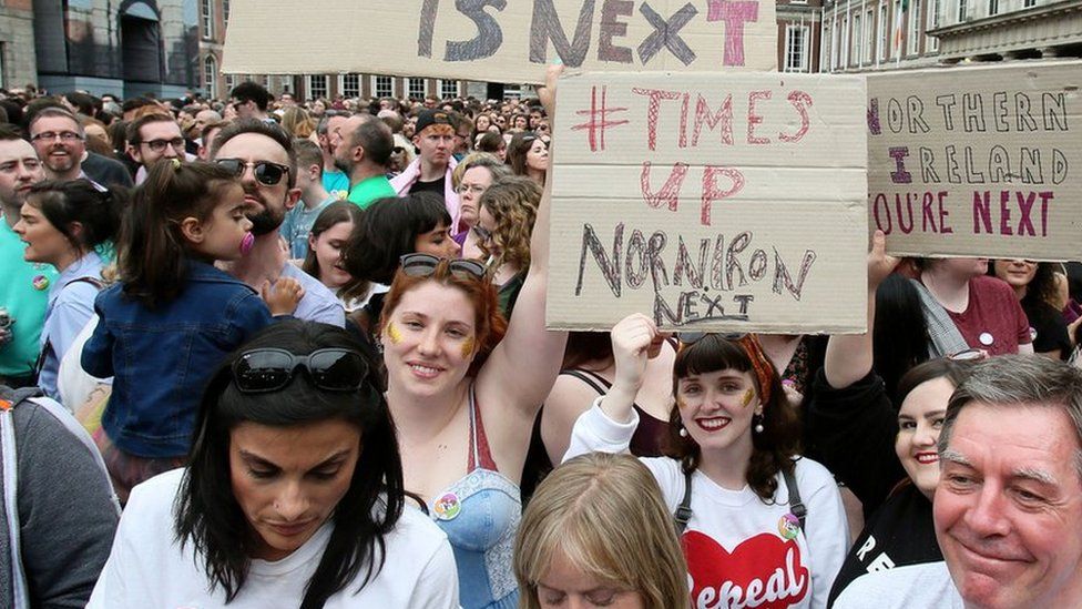 Attention has turned to Northern Ireland after the Republic of Ireland voted overwhelmingly in favour of overturning the country's abortion ban
