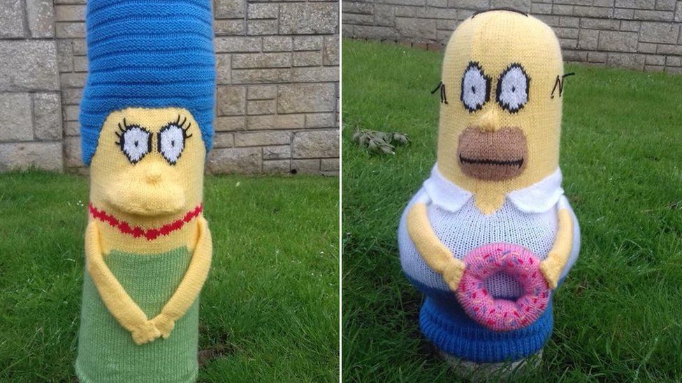 Marge and Homer Simpson