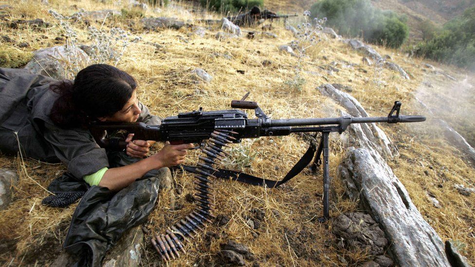 PKK fighter in northern Iraq, file pic, 2005
