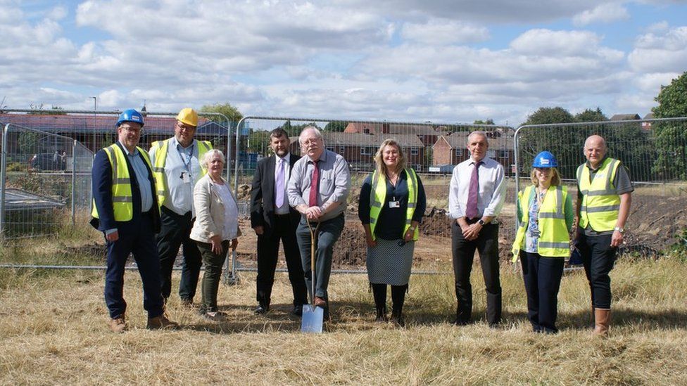 Bungalow building gets under way in Shirebrook BBC News
