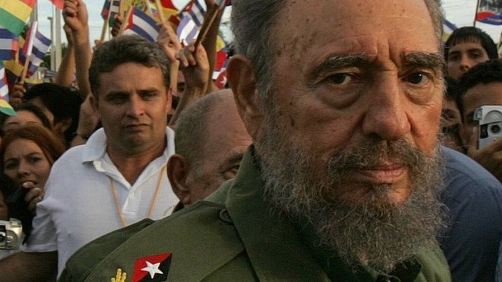This file photo taken on July 26, 2006 shows Cuban President Fidel Castro taking part in the city of Holguin, 700Km from Havana, during the inaguration of an electricity generating plant, as part of the ceremony marking the 53rd anniversary of the assault on the Moncada barracks by rebels led by Castro.