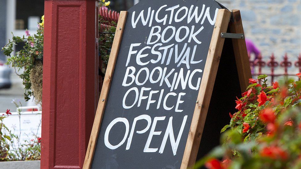 Book festival sign