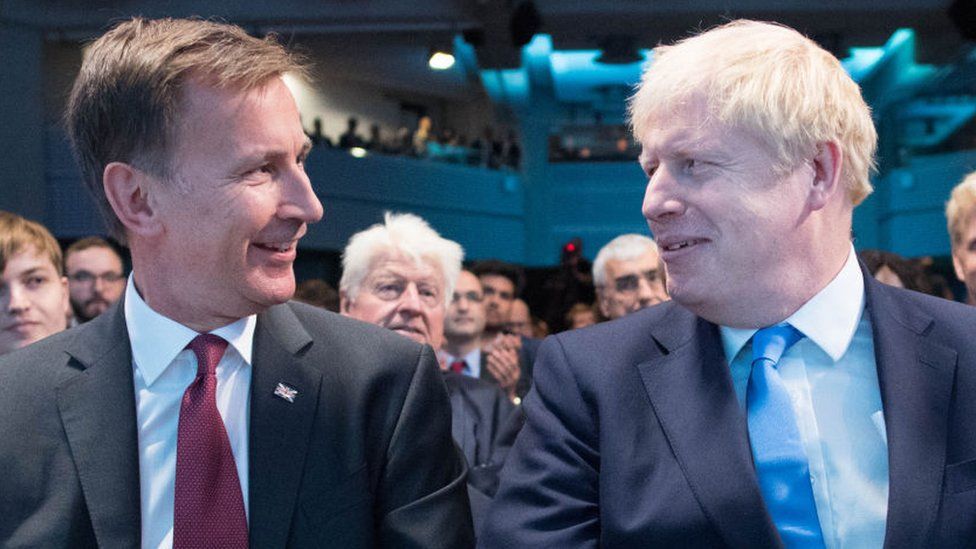 Jeremy Hunt and Boris Johnson
