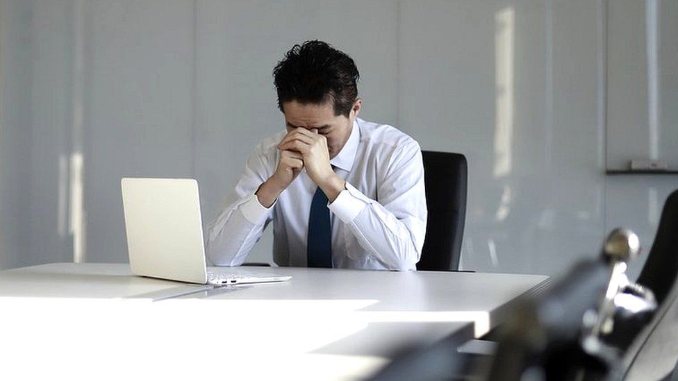 Stock image of office worker