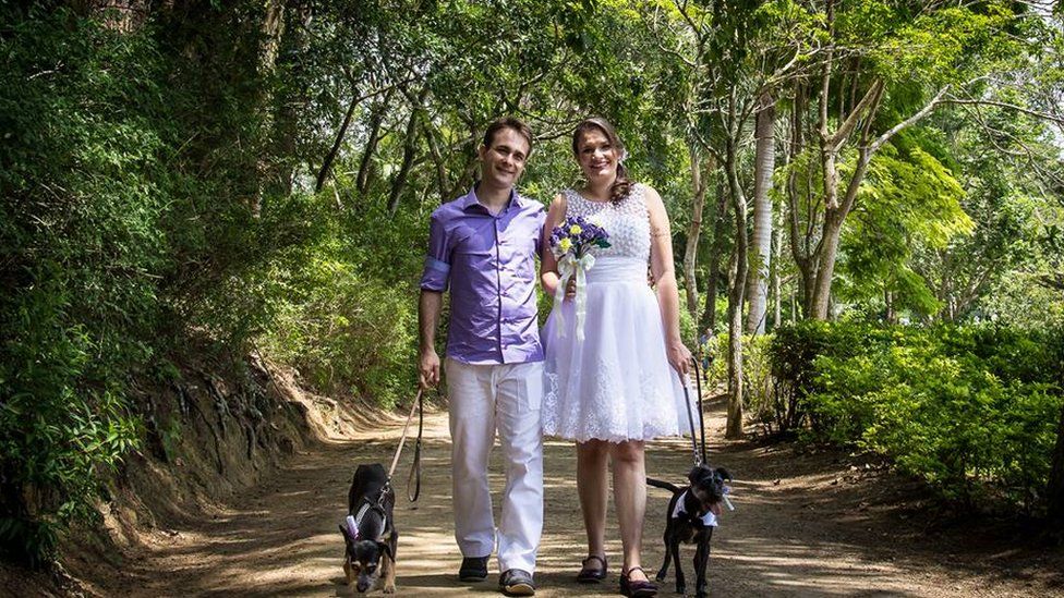 Wedding photo of Emilia Ribeiro and Rodrigo Bornholdt