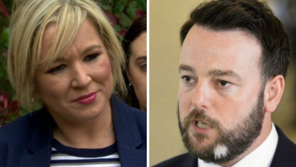 Colum Eastwood and Michelle O'Neill