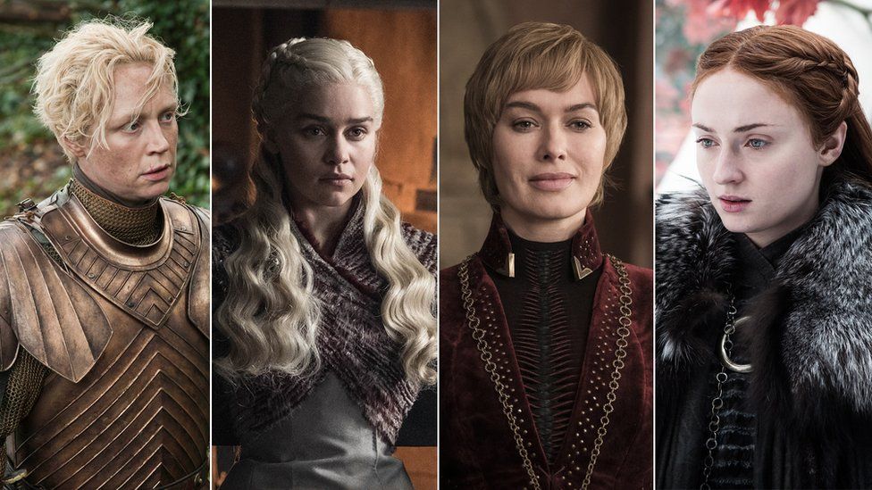 Brienne of Tarth, Daenerys Targaryen, Cersei Lannister, Sansa Stark