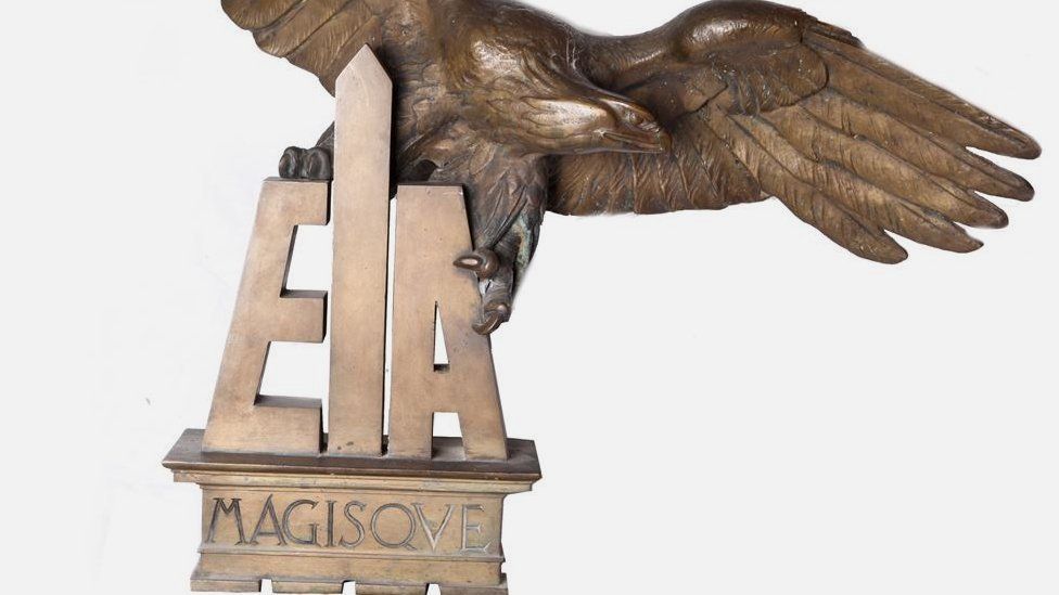 Second World War - large Italian Fascist cast bronze eagle sold for £7,500