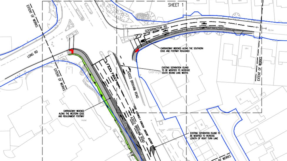 Plans for roadworks on Long Road and Goodrington road, in Paignton