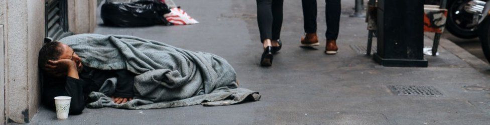 Homeless person, San Francisco