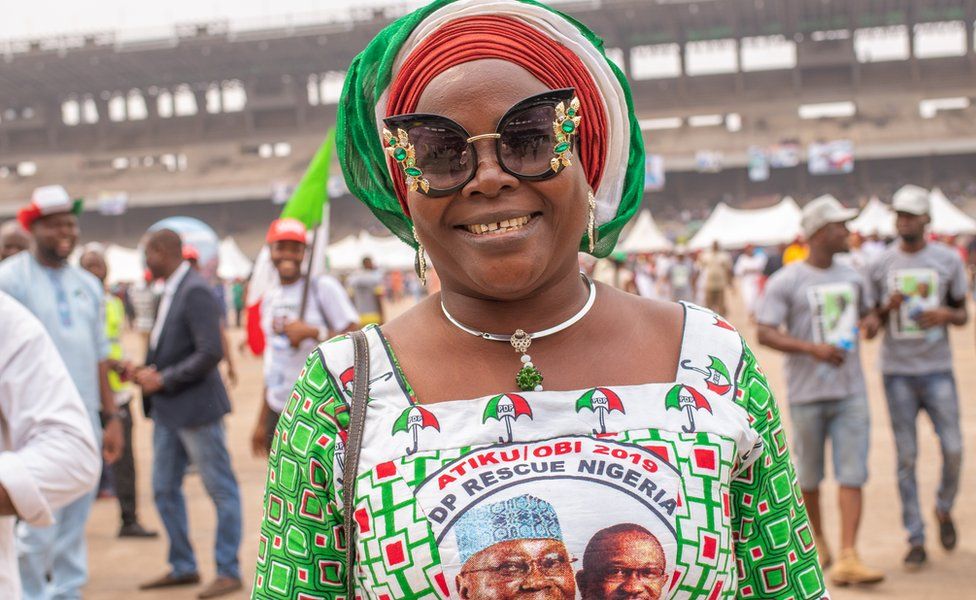 Woman wearing PDP clothes