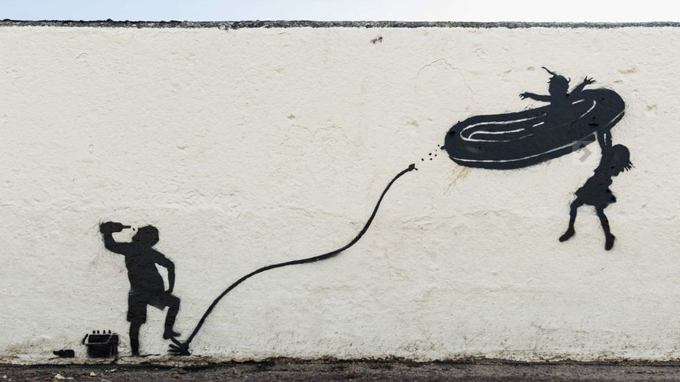 Great Yarmouth Council Removes Banksy Mural Over Trampoline Death Bbc 