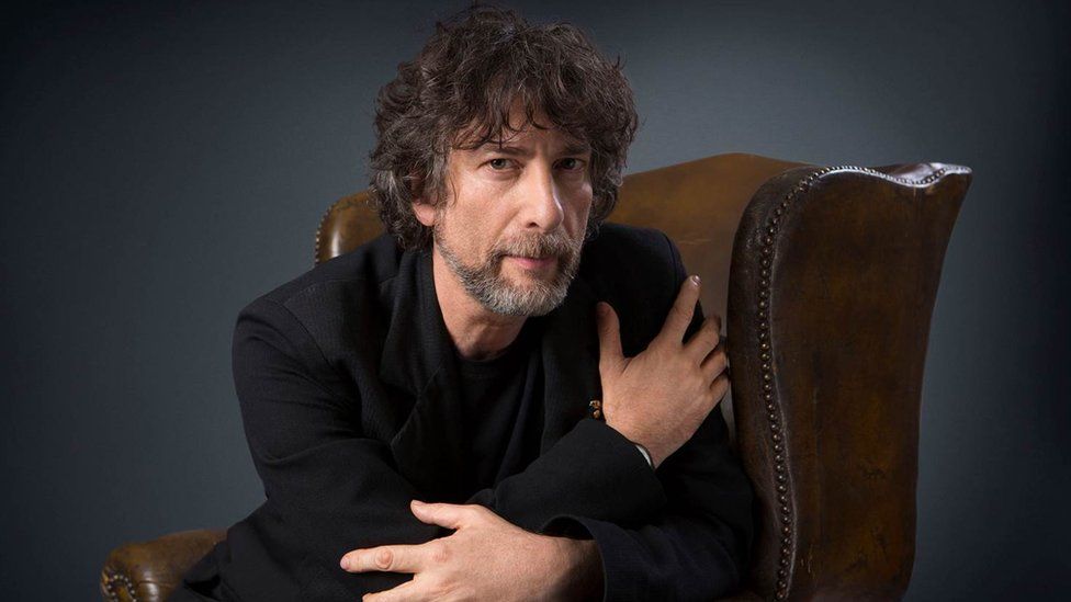 Picture shows author Neil Gaiman photographed for the Radio 4 adaption of his story 'How the Marquis Got His Coat Back'.