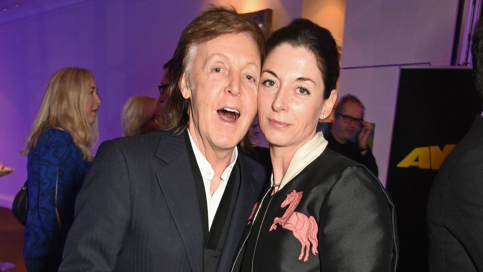 Sir Paul McCartney with daughter Mary