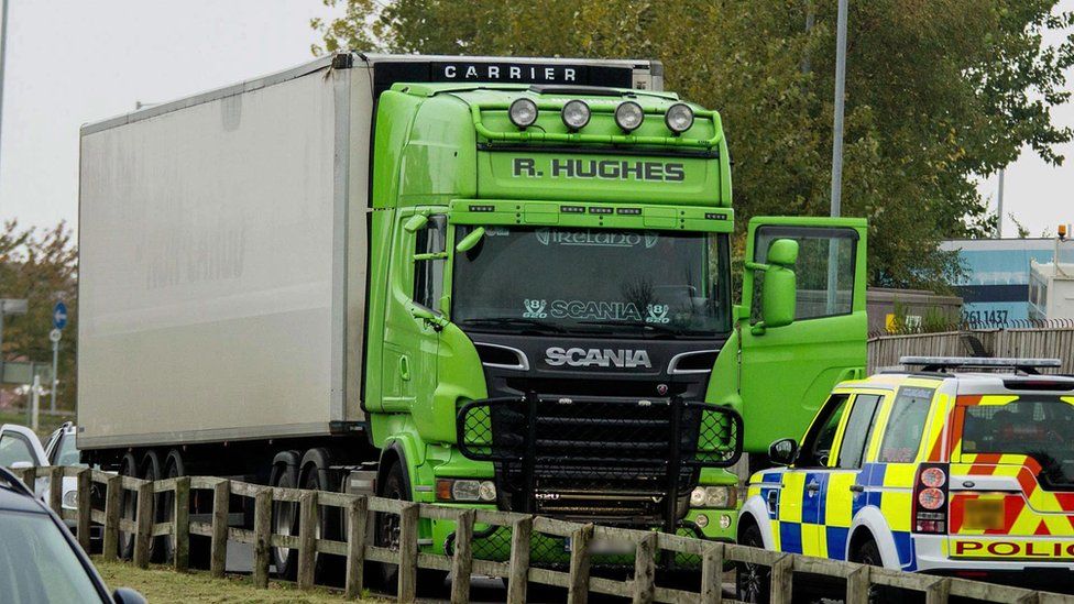 Police stopped a lorry on Thursday, believed to be connected to the Hughes brothers