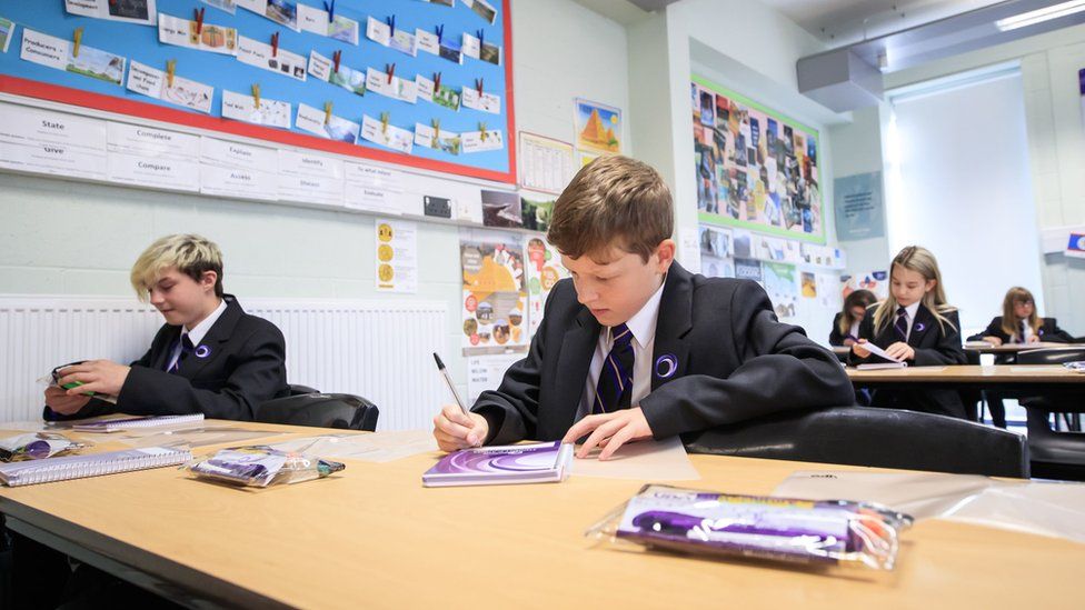 Pupils in a classroom