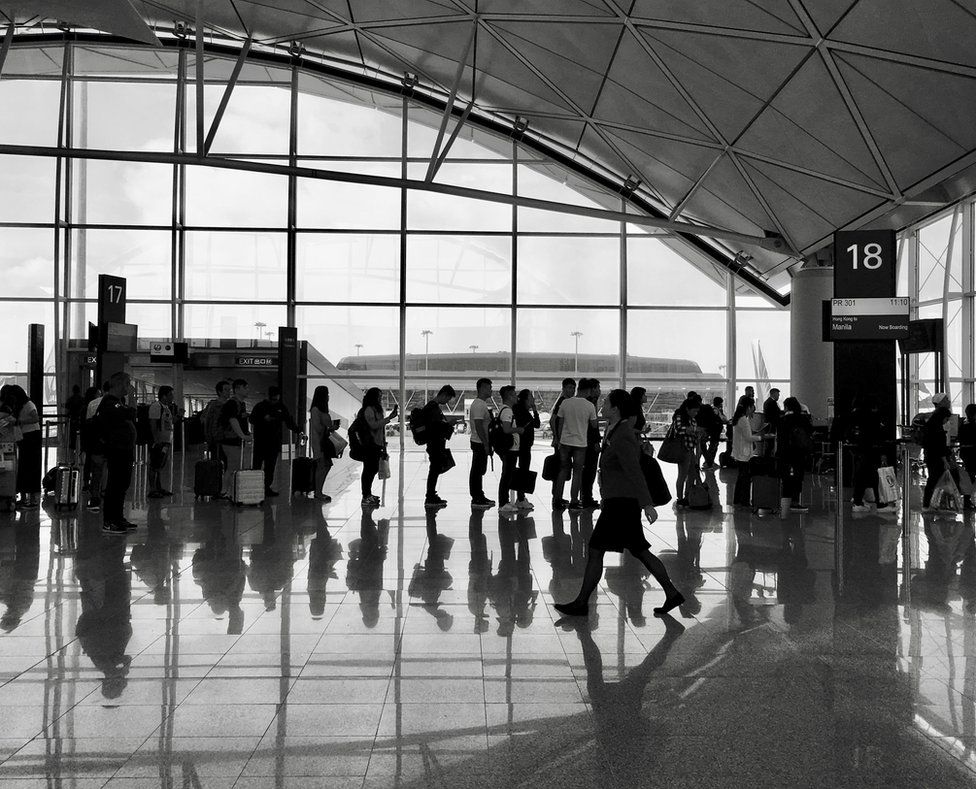 Airport concourse, Hong Kong