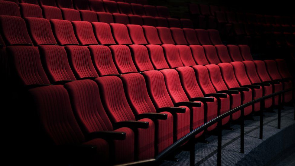 An empty cinema auditorium