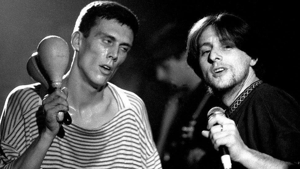 Bez and Shaun Ryder of Happy Mondays in 1989