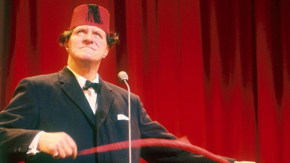 Tommy Cooper, the much-loved British comedian who literally died onstage  (and on live TV), in 1984 : r/videos