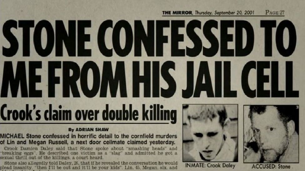 Newspaper report of cell confession