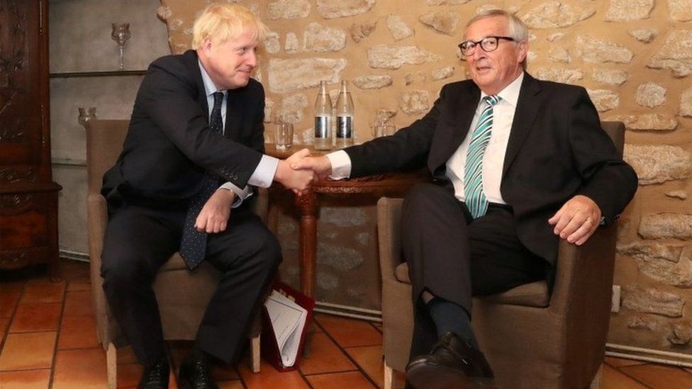 Boris Johnson and Jean-Claude Juncker