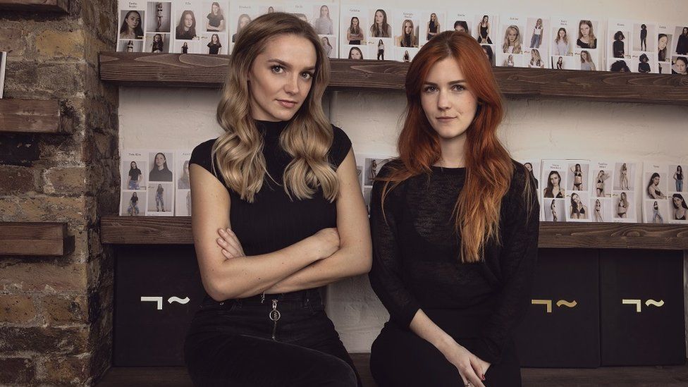 Esther Kinnear-Derungs (r) with co-founder Tara Le Roux who founded Linden Staub model agency