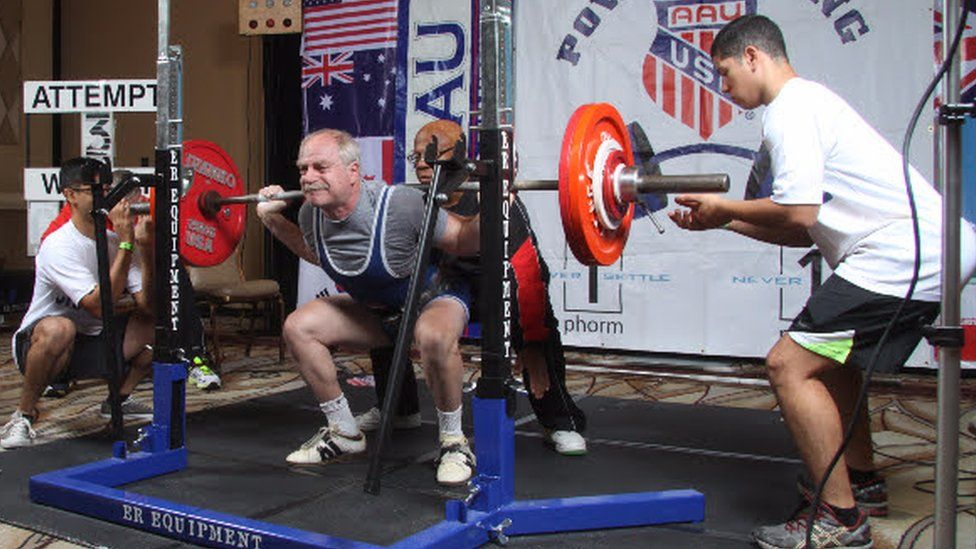 Veteran US weightlifter Robert Herbst