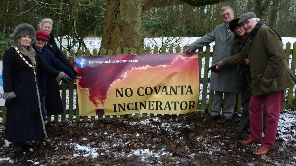 Campaigners against the incinerator