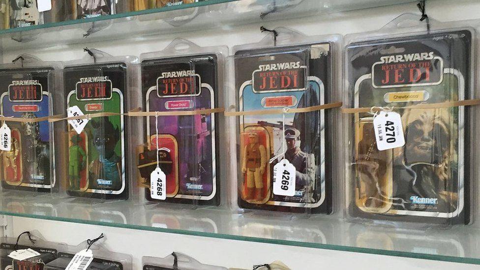 Boxed Star Wars figures among the items in the Vectis auction