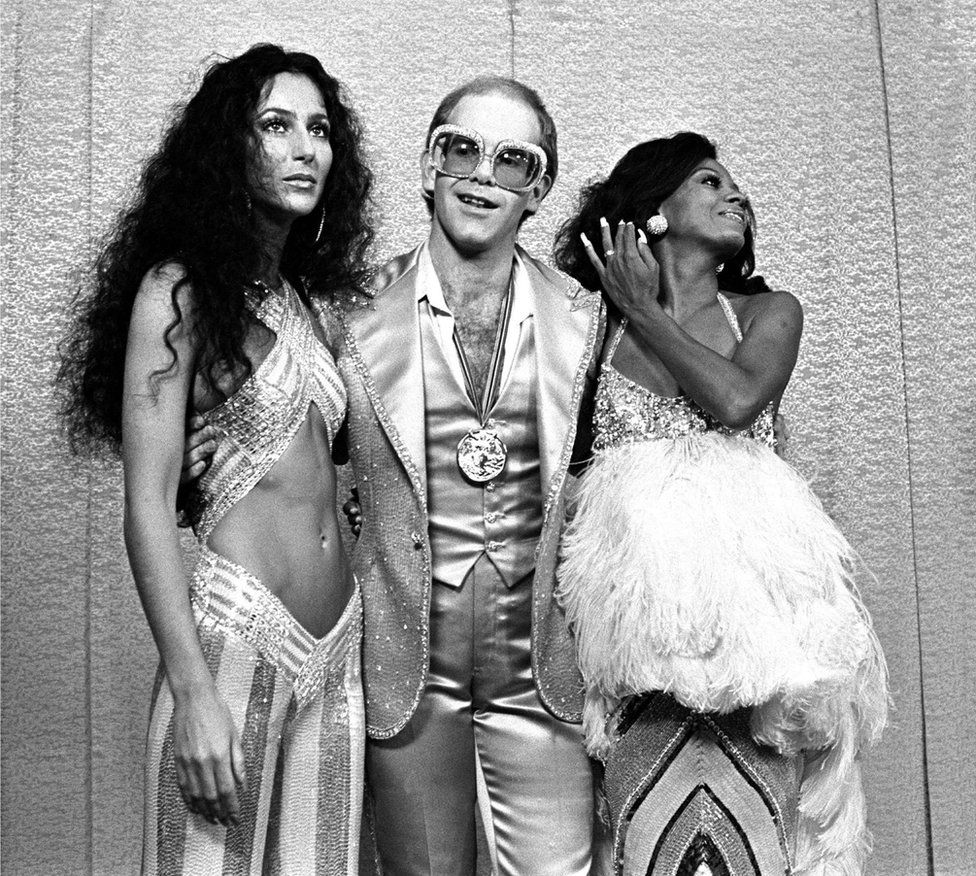 Cher, Elton John and Diana Ross